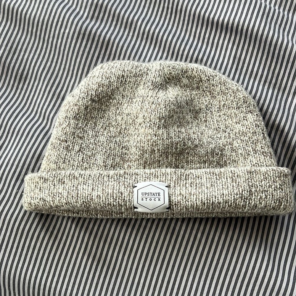 Upstate stock beanie tan